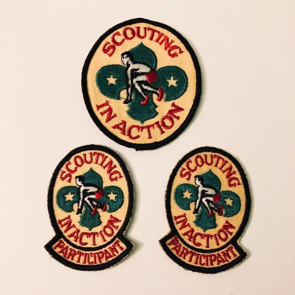 Vintage Lot of 3 Boy Scouts Canada Scouting In Action Patches